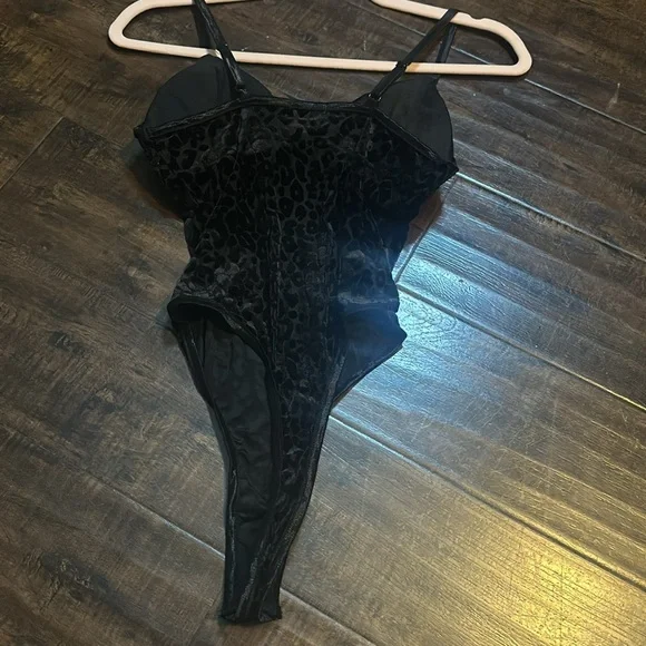 Bustier Bodysuit by Bozzolo Size XS Black Cheetah Print - Picture 4 of 4